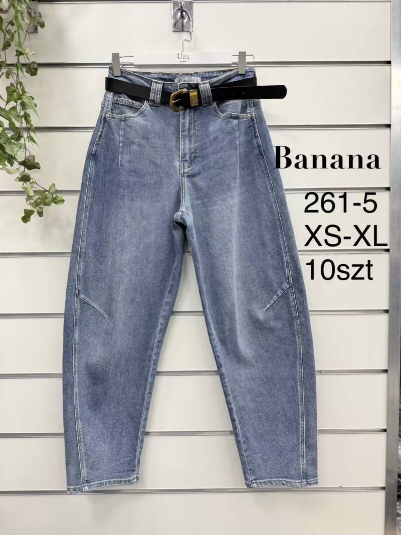 Spodnie damskie jeansy Roz XS-XL, 1 Kolor Paczka 10 szt